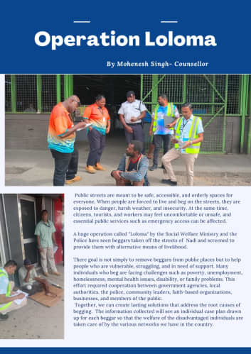 A photograph of the Operation Loloma pamphlet