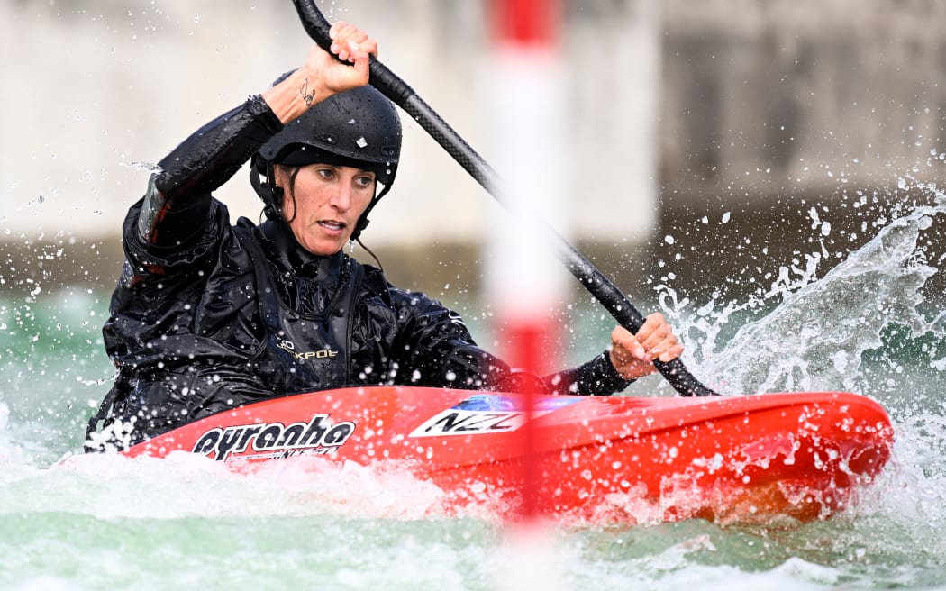New Zealand canoe slalom paddler Luuka Jones.