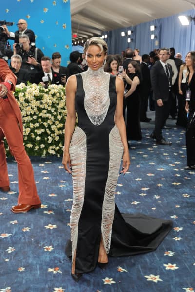 Ciara attends the 2025 Met Gala Celebrating "Superfine: Tailoring Black Style" at Metropolitan Museum of Art on May 05, 2025 in New York City.
