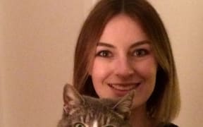 Anna Boyd and her cat Freckle.