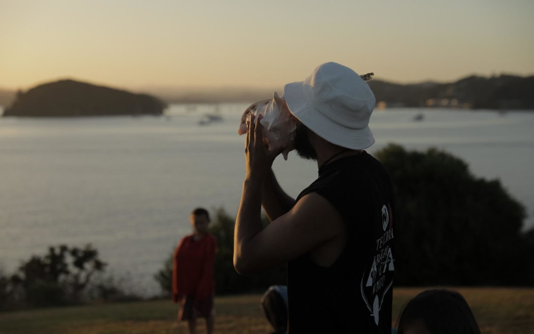 Dawn at the Waitangi Treaty Grounds.