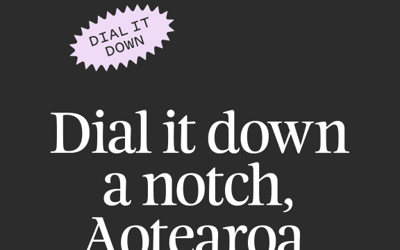 'Dial it Down' campaign poster