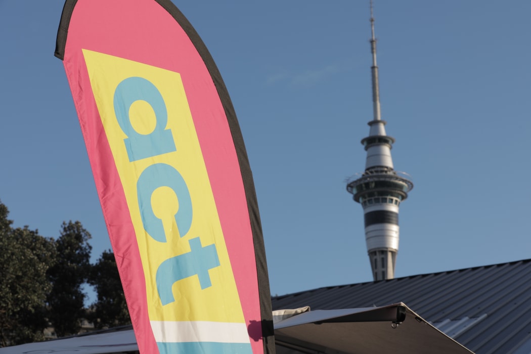 ACT Party sign in Auckland.