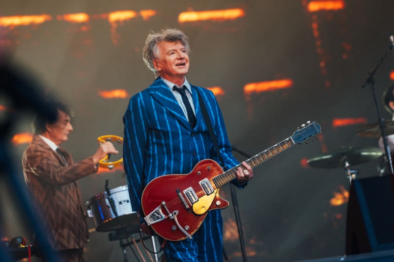 Split Enz reunite to perform at Electric Avenue in Christchurch.