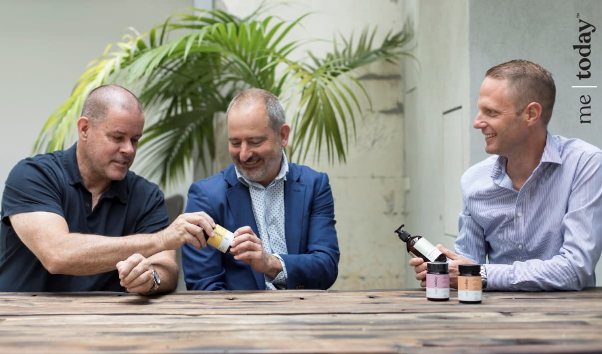 Me Today founders Grant Baker, Stephen Sinclair, and Michael Kerr.