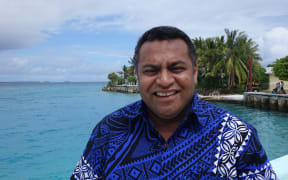 Civil Defence Minister Kris Faafoi during a visit to Tokelau in October, 2018.