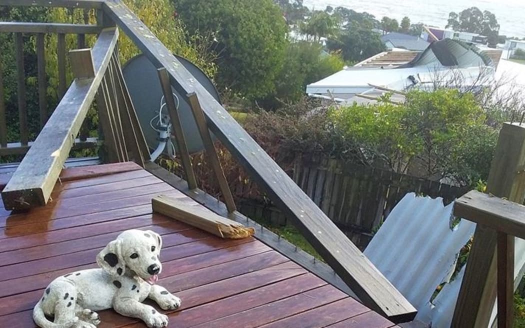 Damage from the tornado that hit Northland.