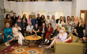 The cast attend the "Neighbours" finale event on 29 June 2022 in Melbourne, Australia.