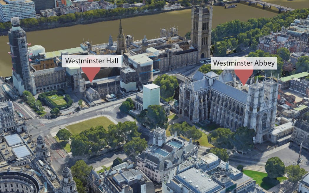 The day of Queen Elizabeth II's funeral it is expected that her coffin will be carried from Westminster Hall to Westminster Abbey on the State Gun Carriage of the Royal Navy.