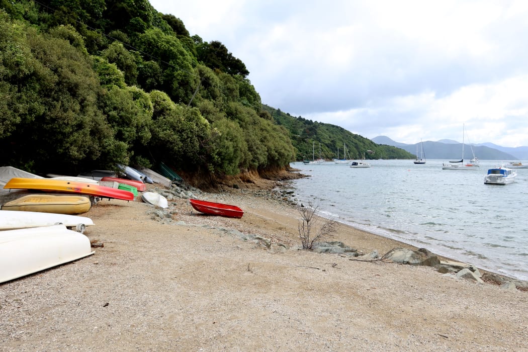 he site of the proposed Waikawa Marina extension. Gravel from the clogged nearby Waikawa Stream could be used to reclaim land for the project.