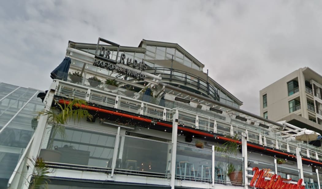 Dr Rudi's Rooftop bar on Auckland's viaduct.