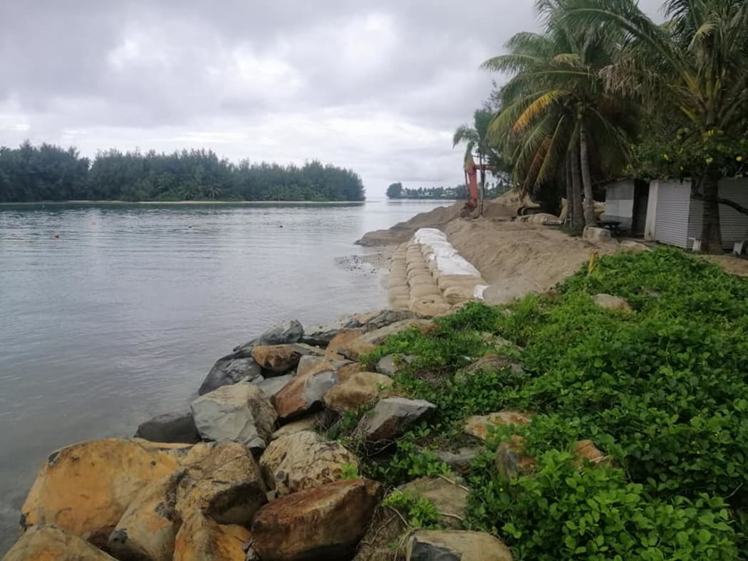 Erosion control work at Avana Harbour
