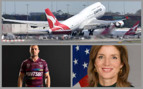Plane, Caroline Kennedy, Manly Sea Eagles shirt