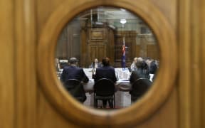Parliamentary undersecretary Jan Logie (center) speaks to the Finance and Expenditure Committee on the Family and Sexual Violence Package.