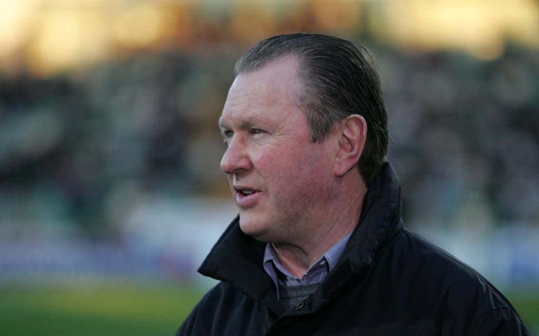 Sky Sports Stu Wilson at a rep rugby match between Hawke's Bay and Wellington in Napier,  08 August 2009.  Photo: John Cowpland/PHOTOSPORT