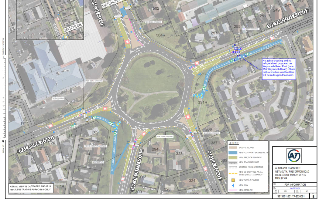 Auckland Transport's design for the Clendon roundabout.