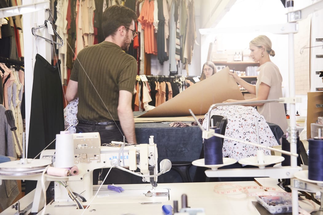 The workroom at Ingrid Starnes.