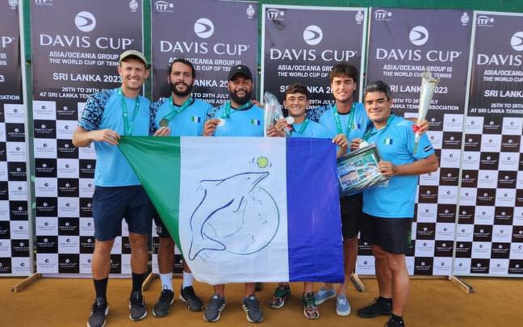The successful Davis Cup team