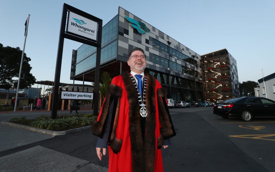 Whangārei Mayor Vince Cocurullo outside Te Iwitahi civic centre where another chapter in his council's resistance to fluoridating will play out on Tuesday.