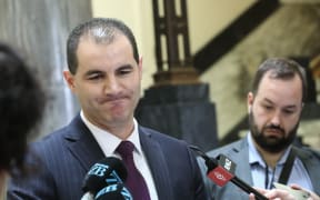 Jami-Lee at his resignation press conference