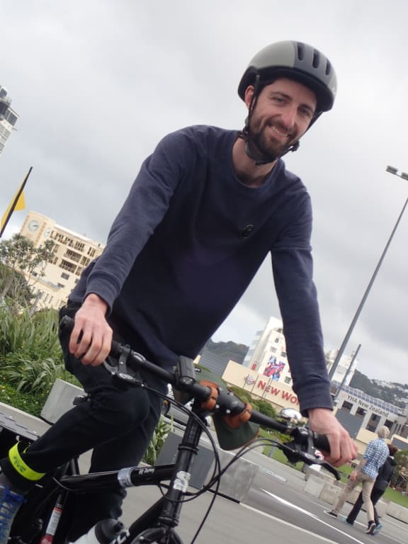 David cycling