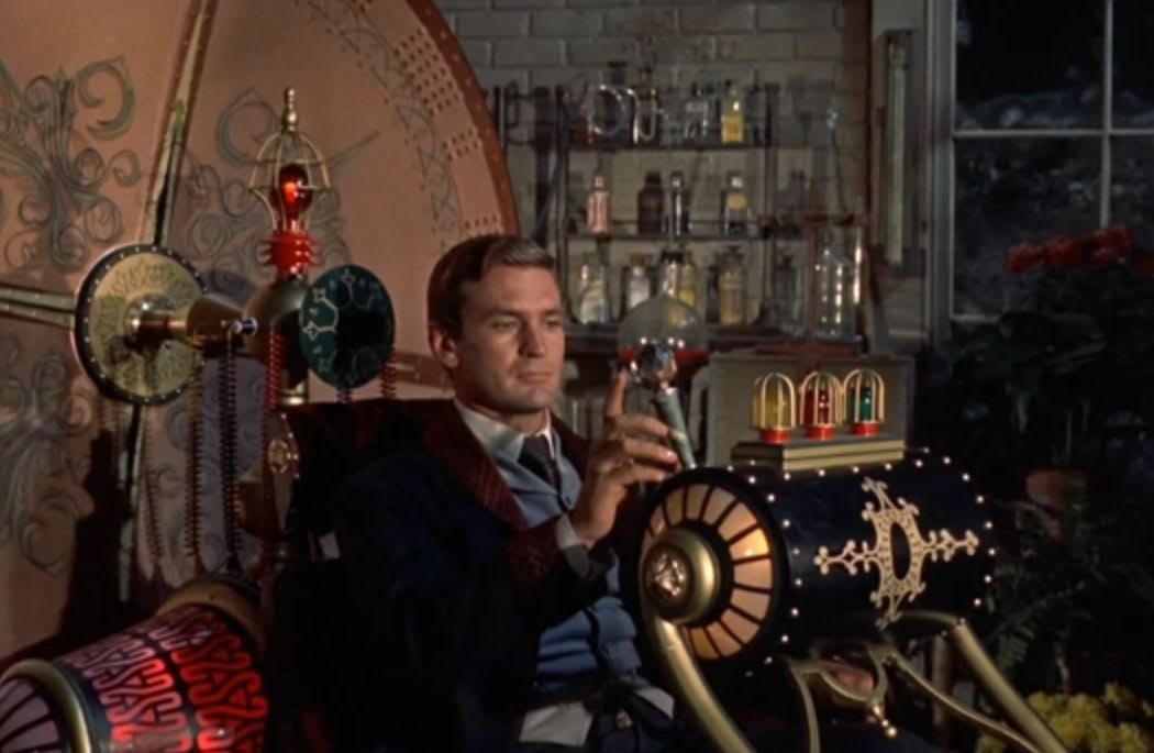 A still from the 1960 film of HG Wells' 'The Time Machine'