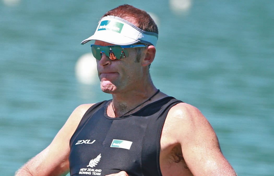 New Zealand's Mahe Drysdale at the World Rowing Championships at Lake Aiguebelette, France, 2015.