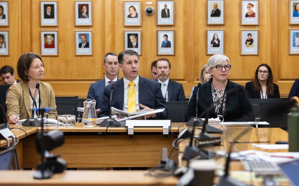 Michael Wood fronts the Education and Workforce Select Committee during the 2023 Estimates Hearings.