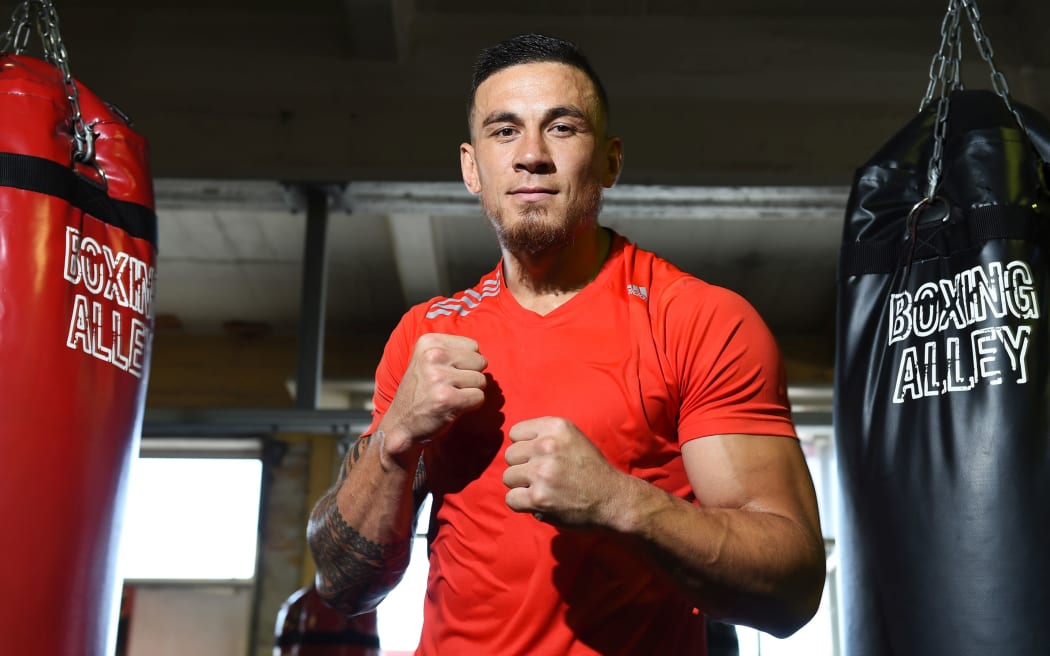 Sonny Bill Williams at training ahead of his last bout in January 2015.