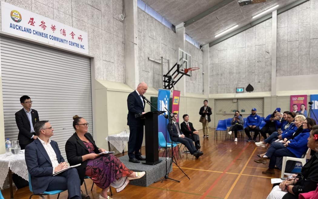Political party members from the Greens, Labour, National, and ACT engaged in heated debates with the Chinese community on key issues while campaigning for the general elections on 11 September, 2023 in Auckland.