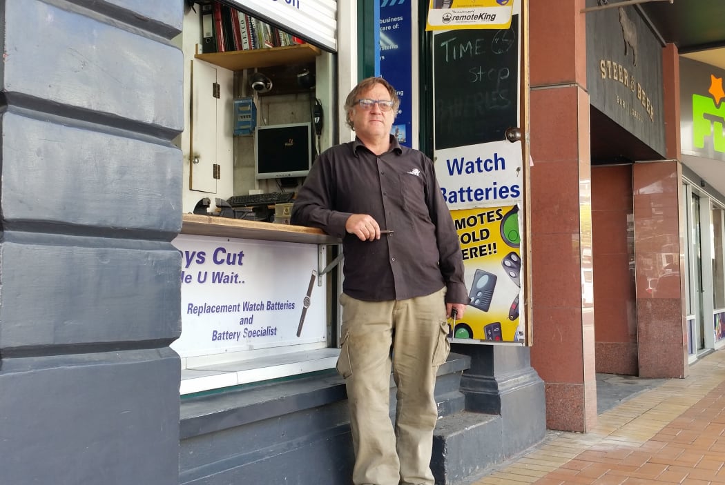 Chris Ross has a shop at Courtney Place.