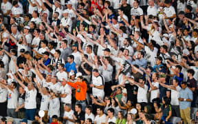 New Zealand fans and supporters during the New Zealand All Whites v New Caledonia, FIFA World Cup 2026 qualifier, Eden Park.