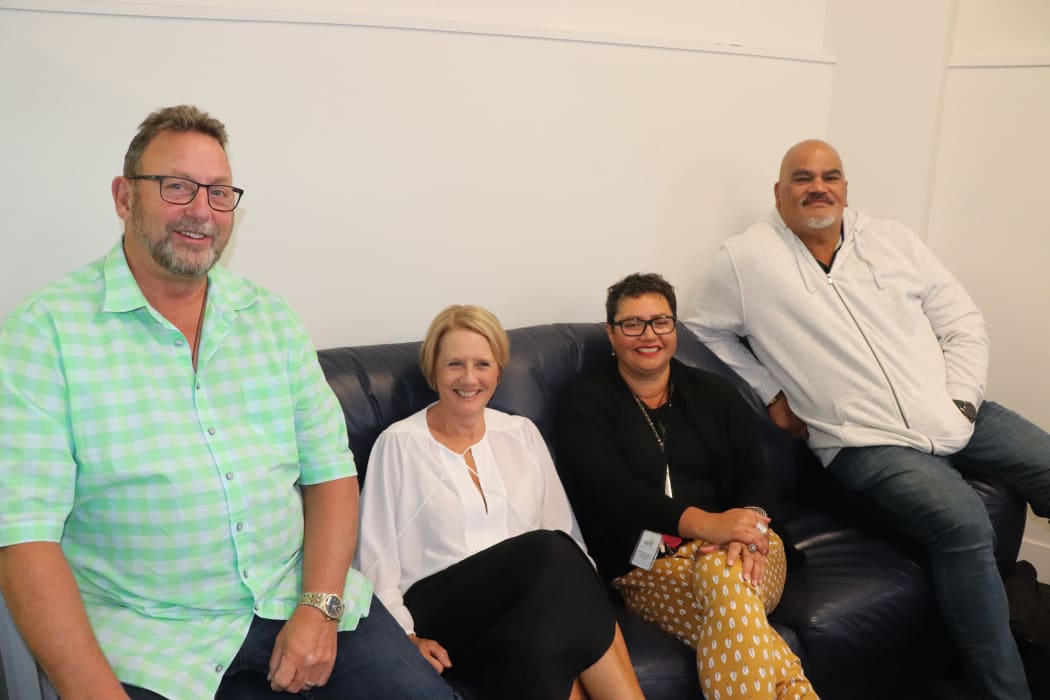 Whatever it Takes (from left) business and finance manager Phil Ross, general manager Shirley Lammas, housing portfolio manager Janine Jensen, and emergency, transitional and acting housing portfolio manager Tony Fumenana.