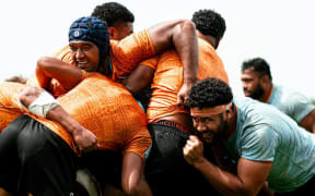 Moana Pasifika players during training. 10 February 2026