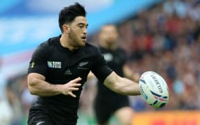 Nehe Milner-Skudder in action for the All Blacks
