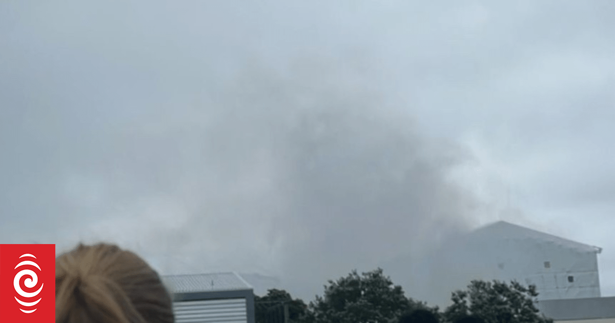 A two-storey classroom block has caught fire at Saint Kentigern College