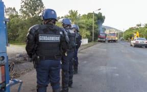 French police officers in New Caledonia.