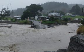 Bridge washed out at McIlroy Road in Waipiro