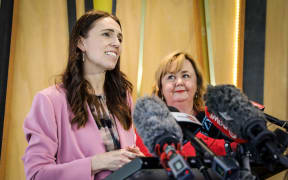 Prime Minister Jacinda Ardern with Wigram MP and Housing Minister Megan Woods in Christchurch 19 November 2021.