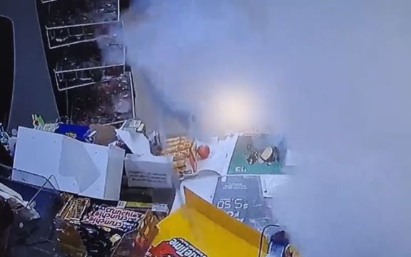 A fog cannon in a shop.