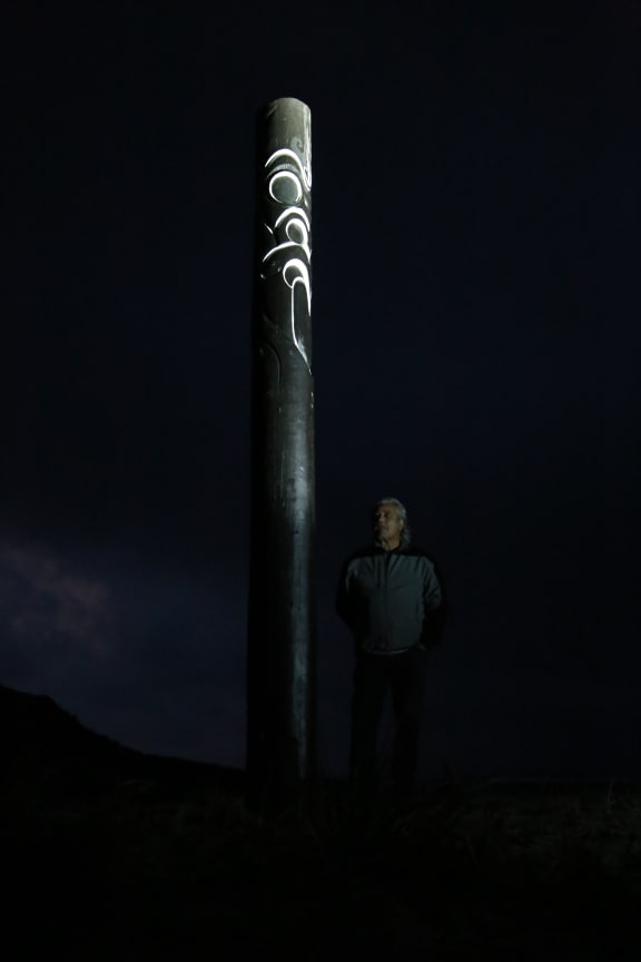 Te Rarawa leader Haami Piripi said it was an emotional experience putting the rāhui pou back in place.