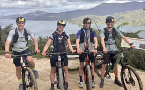 17-year-old Isabelle Schwarzenbach with her team for the 2025 Godzone adventure race.