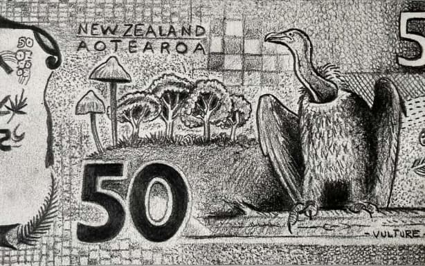 Court rejects climate protester's hand-drawn $50 note featuring Shane ...