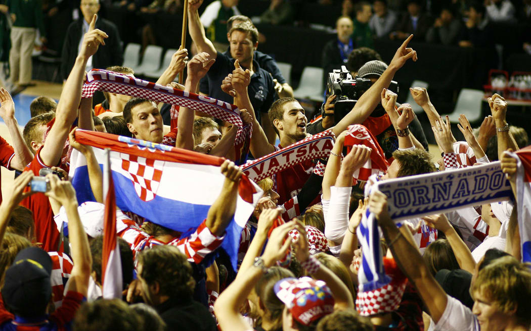 Croatia supporters.