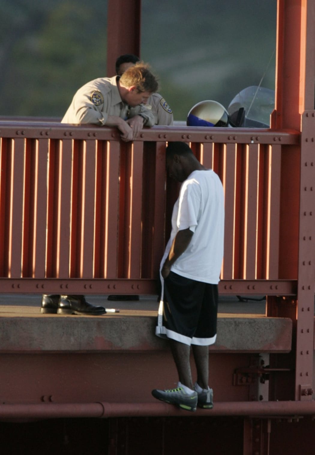 Kevin Briggs intervening to prevent an attempted suicide