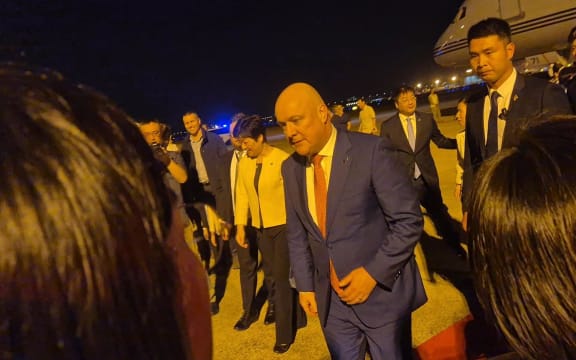 PM Christopher Luxon arrives in Shanghai, China