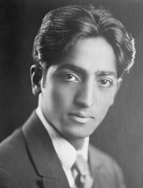 Jiddu Krishnamurti (1895-1986) circa 1920s.