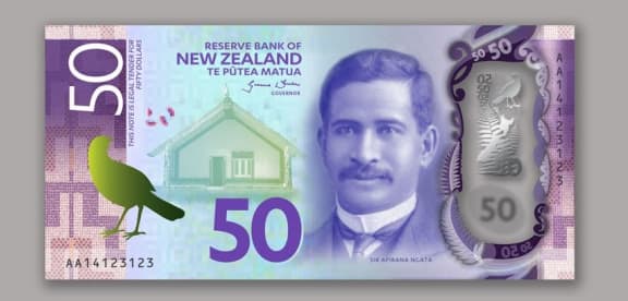 $50 banknote with Sir Apirana Ngata