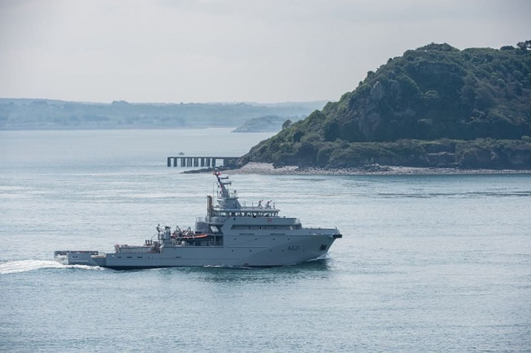 New Caledonia's new lead naval vessel FS D'Entrecasteaux.