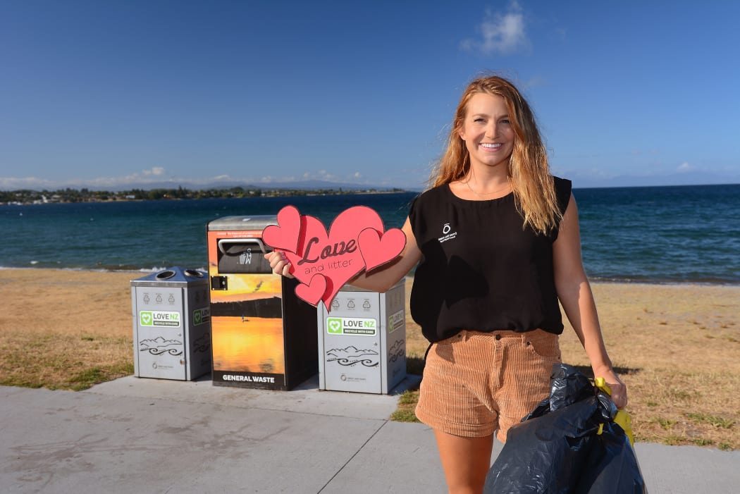 Taupō District Council environmental ranger Shannon Hanson is organising a 'love and litter' clean up event for the lake front